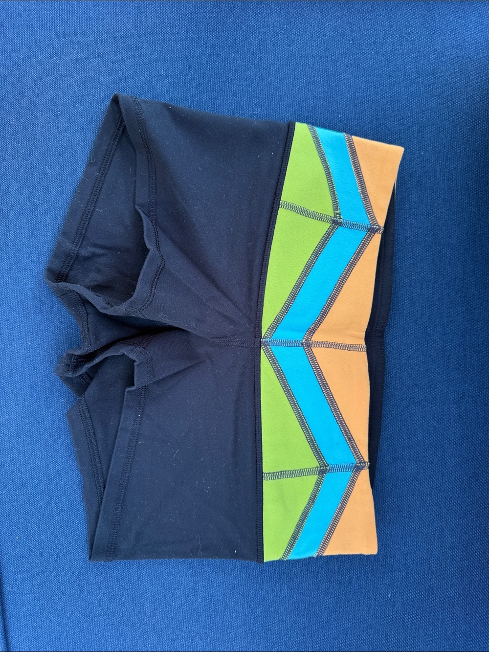 lululemon athletica 2 pairs of Yoga Bike Shorts Navy and black